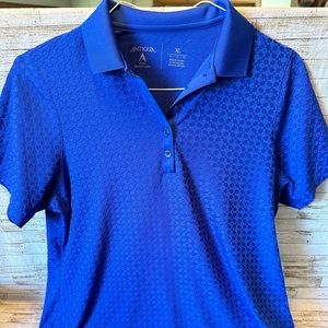 Women’s Antigua XL golf shirt textured 92% polyester 8% spandex